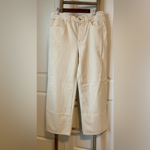 NWT - Madewell - Low-Slung Baggy Jeans - Striped - Size 30 - Picture 11 of 16